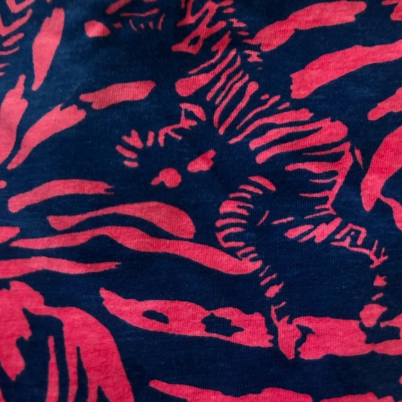Lilly Pulitzer Pink and Navy Patterned Dress - Picture 3 of 6